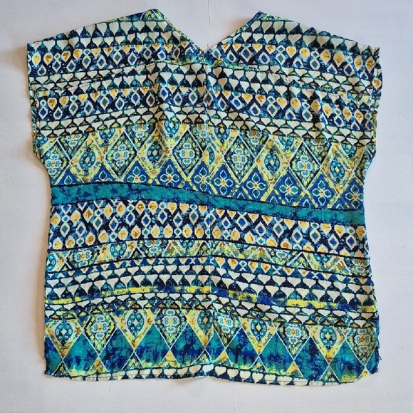 Sami & Jo Blue Short Sleeve Boxy Blouse - Picture 5 of 5